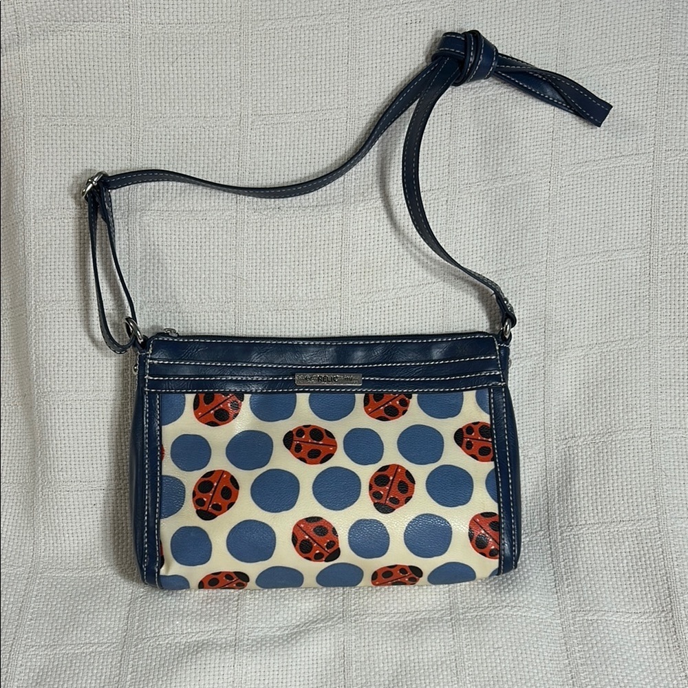 Relic Navy and Cream Ladybug Crossbody Bag
